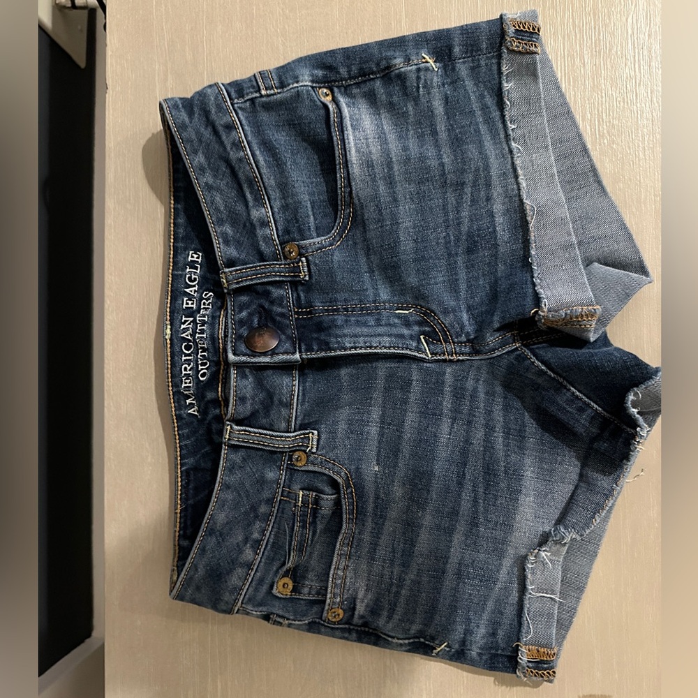 American Eagle Outfitters Women’s Dark Blue Denim Shorts